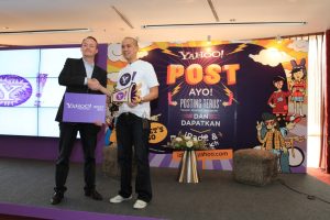 (Ki-Ka) Pontus Sonnerstedt, Country Manager Yahoo! Indonesia dan Aryo P. Kresnadi, Regional Product Marketing Manager Yahoo! Asia Pasifik