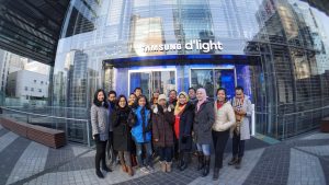 Para pemenang The NextDev 2015 saat melakukan kunjungan ke kantor Samsung D’light di Korea Selatan (01/12) yang merupakan rangkaian management trip bersama Telkomsel