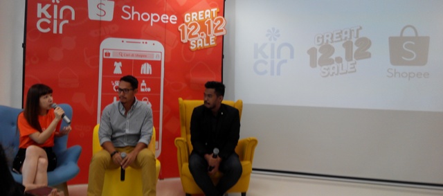 Rainal Lu, Regional Managing Director Shopee Indonesia sedang menjelaskan Harbolnas 2015 di hadapan awak media