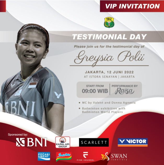 Swan Jewellery Dukung “Testimonial Day of” Gresysia Polii