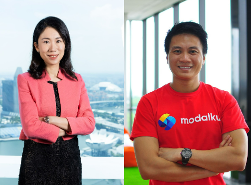  (Kiri ke kanan): Regina Lee, Head of Commercial Banking, HSBC Singapore & Reynold Wijaya, Co-Founder & CEO Modalku 
