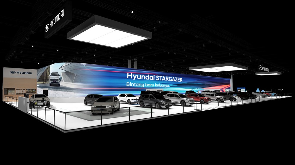 illustrasi Booth Hyundai di GIIAS 2022