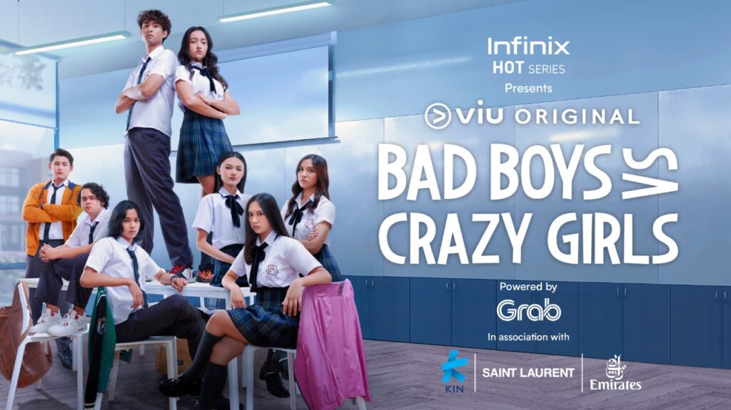 Infinix ikut berperan aktif di serial hits Viu Bad Boys vs Crazy Girls.